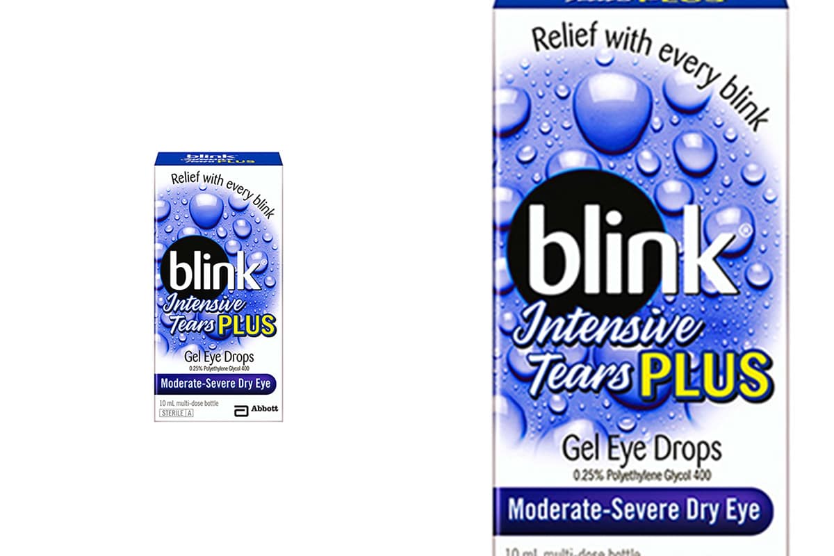 blink gel tears lubricating eye drops Blink Gel Tears Lubricating Eye Drops 10ml Moderate- Severe Long Relief Exp  2/26