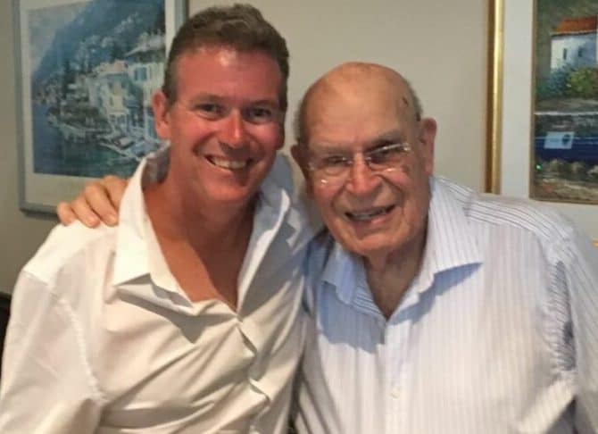 David Allen and the late Ron Fieldhouse (right). Image courtesy David Allen, LinkedIn.