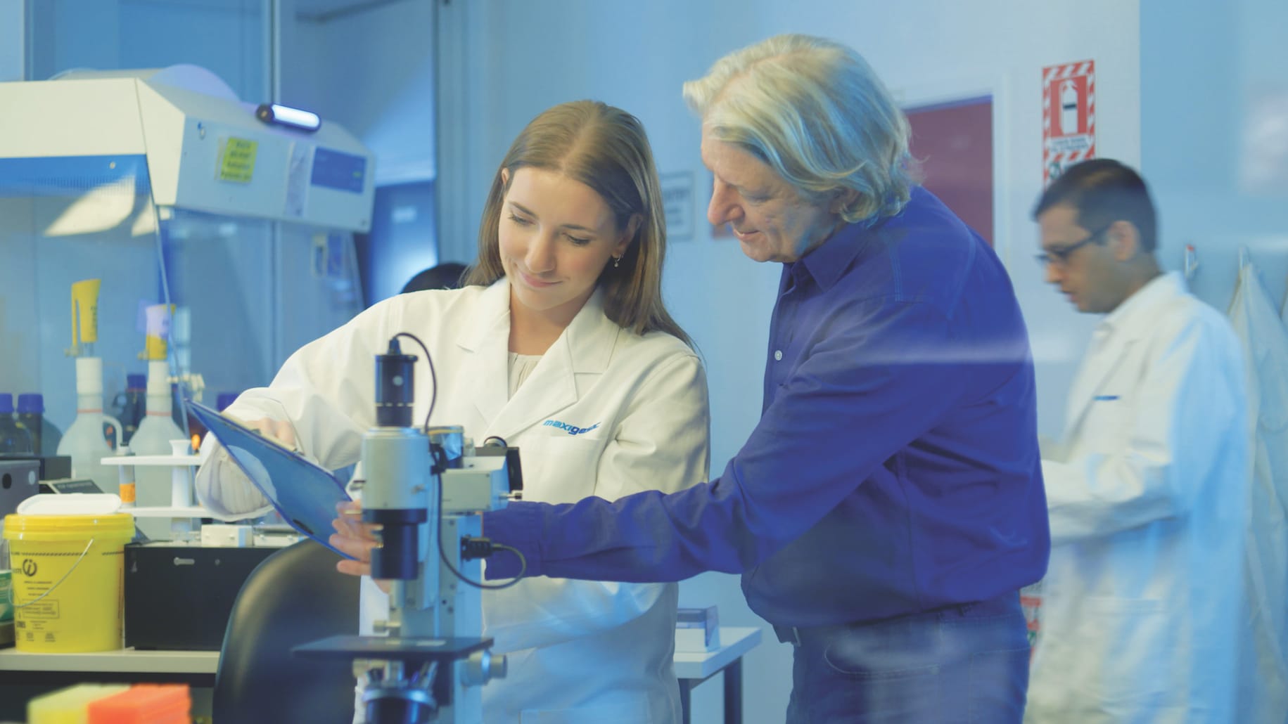AFT Pharmaceuticals founder Hartley Atkinson (right) says the company is building its R&D pipeline, which may include eyecare products in future.