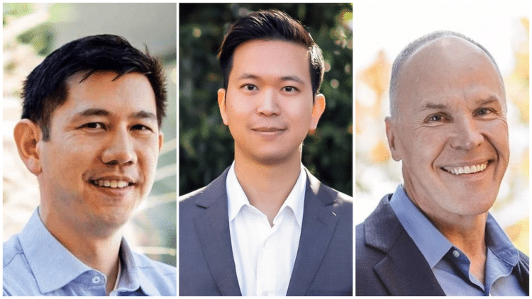 A/Prof Colin Chang (from left), Dr Jason Cheng, and A/Prof Michael Lawless are involved in a number of projects funded by the Future Vision Foundation. Image: Vision Eye Institute.