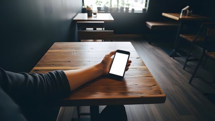 Pupils constrict when viewing close objects like phones when indoors. Image: stock/adobe.com.