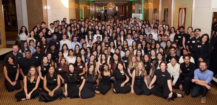 More than 200 graduates enjoyed the Specsavers induction event. Image: Specsavers.