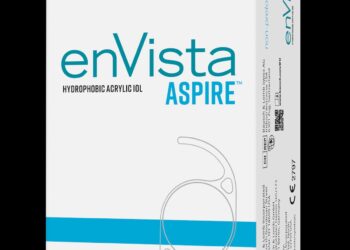 Bausch + Lomb’s new enVista Aspire intermediate-optimised IOL. Image: B+L.