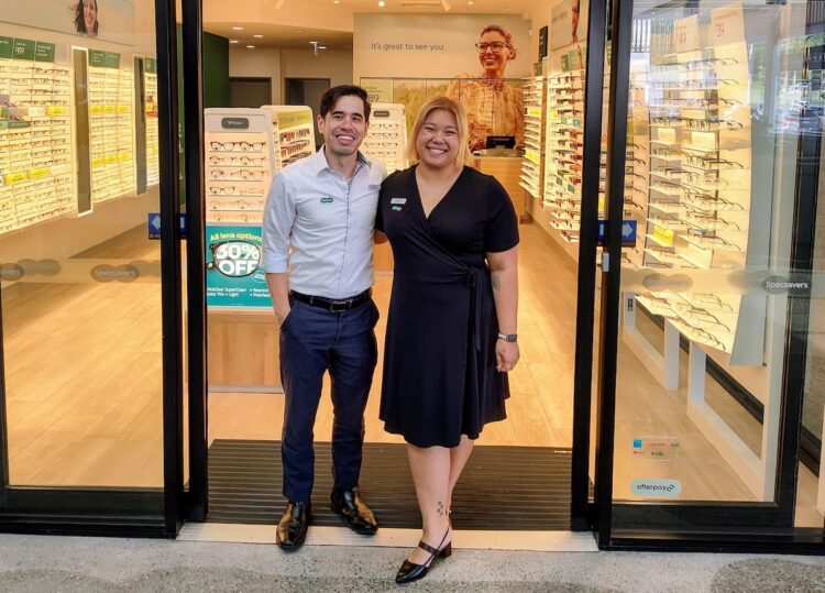 Specsavers Kiama optometrist partner Joseph McElroy and retail partner, Teresa Vi Nguyen. Images: Specsavers. Image: Specsavers.