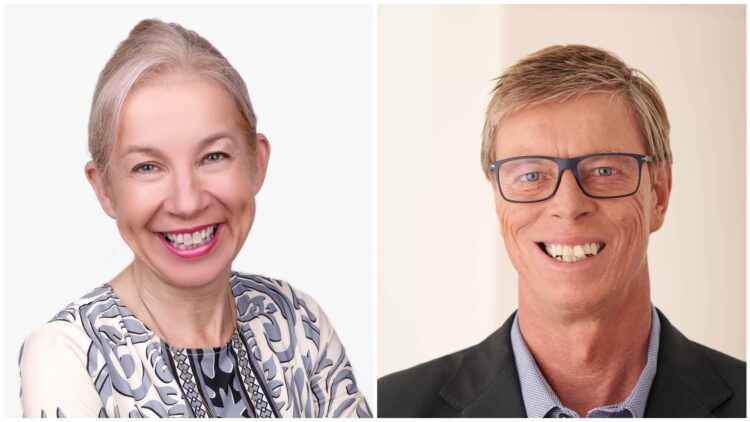 Lily Wegrzynowski (left) is stepping into the role of Eyecare Plus general manager after the retirement of Philip Rose. Image: Eyecare Plus.