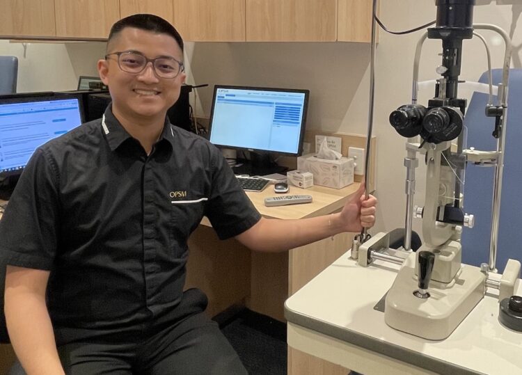 Hoai Nguyen began working at OPSM while studying in Canberra. Image: Hoai Nguyen.