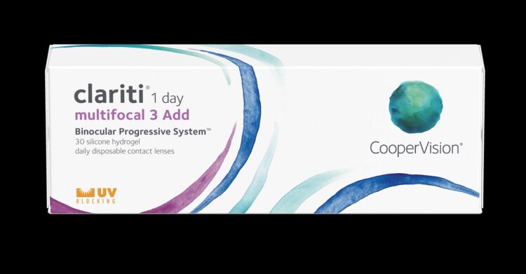 CooperVision's clariti 1 day multifocal contact lens. Image: CooperVision.