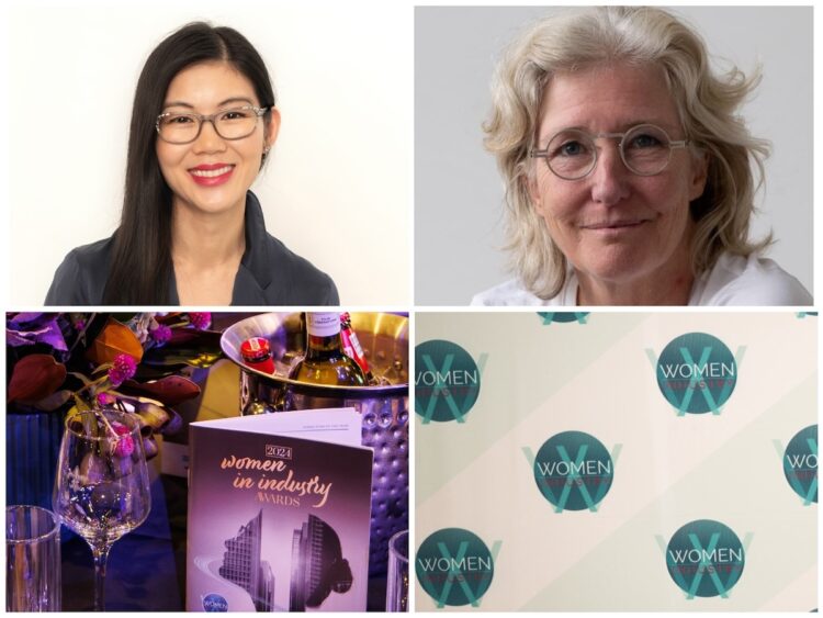 Optometrist Shaina Zheng, top left, and ophthalmologist Dr Sarah Crowe, top right, are finalists in the excellence in health and medicine category. Image: Shaina Zheng, Sarah Crowe and Prime Creative Media.