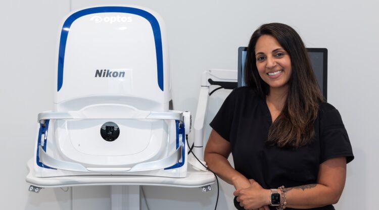 Optometrist Dr Toral Patel who celebrated the Optos milestone, said her clinic was focused on delivering the highest standard of care through innovation and collaboration. Image: Optos.